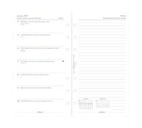 Filofax Recharge pour agenda 2027 - Format personnel/compact - Semaine sur une page avec notes - Papier blanc - Multilingue : cinq langues - 2027 (C68409-27)