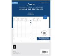 Filofax Recharge Pour Agenda A5 Semaine Sur Deux Pages Verticale - Français - 2025