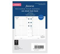 Filofax Recharge Pour Agenda Pocket Jour Par Page - Français - 2026