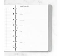 Filofax Recharge pour carnet de planification domestique, format A5, 21 cm de hauteur