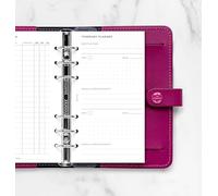 Filofax Recharge pour planificateur de voyage, organiseur de taille personnelle, 17,1 cm de hauteur