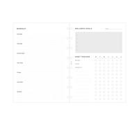 Filofax Recharges rechargeables pour carnet de notes, format A5, lot de 56 feuilles (B152033) - Papier blanc - 21 x 14,8 cm