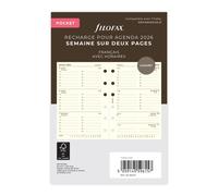 Filofax Semaine Sur Deux Pages Cotton Cream- Français - Pocket - 2026