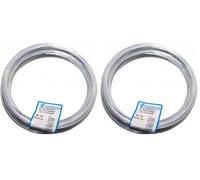 Filomat zincat14 fil galvanisé pour tension, acier, Ø 2.2 mm (Lot de 2)