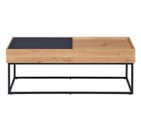 Filora table basse avec rangement gris, Artisan chêneReproduction.