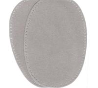 FILOUFACE 2 Renforts coude Genou à Coudre Coloris Gris Clair Imitation Daim 9,20 x 13,50 thermocollant provisoire