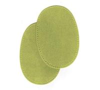 FILOUFACE 2 Renforts coude Genou à Coudre Coloris Vert Clair Imitation Daim 9,20 x 13,50 thermocollant provisoire