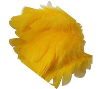FILOUFACE Environ 50 Plumes décoratives 10 cm de Long Coloris au Choix Mariage Anniversaire - Jaune