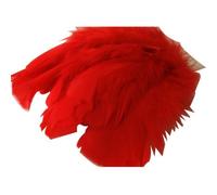 FILOUFACE Environ 50 Plumes décoratives 10 cm de Long Coloris au Choix Mariage Anniversaire - Rouge