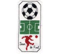 FILOUFACE Kit Marque-Page Jour de Foot Point de Croix Comptés Broderie