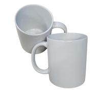 FILOUFACE Lot de 2 tasses vierges blanches à personnaliser Mug 325 ml sublimation