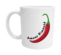 FILOUFACE Mug Amour Pimenté Tasse fun pour amoureux de café thé ou chocolat et esprit épicé