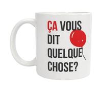 FILOUFACE Mug Ça vous dit quelque chose ballon rouge Cadeau drôle et décalé pour fans de films et références cultes