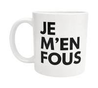 FILOUFACE Mug Je m'en fous Tasse originale humour décalé fun idée cadeau anniversaire Noël amis collègues