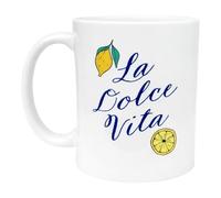 FILOUFACE Mug La Dolce Vita Citrons Idée Cadeau Soleil et douceur de vivre