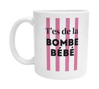 FILOUFACE Mug T'es de la bombe bébé Tasse fun originale pour anniversaires Noël Saint-Valentin fêtes mères pères amis collègues