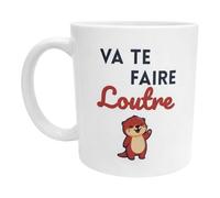 FILOUFACE Mug Va te faire Loutre Cadeau drôle et décalé pour amis humour animal et jeu de mots