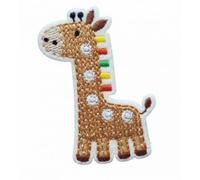 FILOUFACE Patch Ecusson Thermocollant Girafe Beige 3 x 6 cm