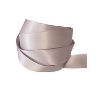 FILOUFACE Ruban Satin Double Face 25 mm Coloris Gris Clair Longueur 6 Mètres