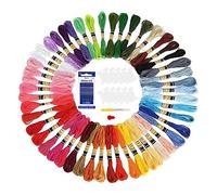 Fils a Broder, 50 Couleurs Fils à Broderie Fils Bracelet Brésilien Kit Broderie Kit de Broder Fil pour Bracelet Brésilien,pour les Bracelets D’amitié,La Broderie,Le Point de Croix