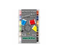 Fils à broder SmartBox Monogram Aerostitch n°60 18 Fils 1000m Multicolore