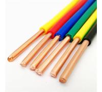 fils, Câble en cuivre gainé de 1 mètre, câble rigide monoconducteur for appareils électroménagers, calibre 17 AWG à 7, fil électrique for rénovation domiciliaire(Blue,1Meter 15AWG 1.5mm2)