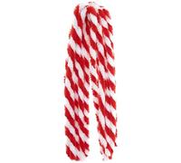 Fils chenille - Rouge et Blanc - 50 cm - 10 pcs