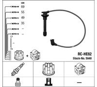 NGK Kit de câbles d'allumage 5048 RC-HE82 HT
