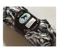 Fils Dark Horse Wild 108 Noir Blanc Gris Fuzzy Short Eyelash 100 grammes 108 yards