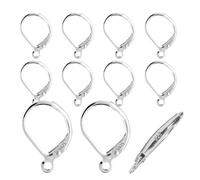 Fils de boucle 925 Silver - 10 pièces Hook de boucle de levage | Accessoires de bijoux à crochet français | Crochets interchangeables pour la production de bijo