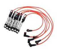Fils de bougie d'allumage de bobine d'allumage, 6 pièces, rouge 021905409AD, Compatible avec les moteurs Corrado VR6 2,8 l 2,9 l AAA ABV avec extracteur de bougie d'allumage