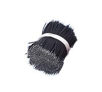 Fils de connexion, Fil de connecteur de cavalier plaqué étain 28awg, for platine de prototypage PCB, paquet de 1000 multicolores 3-12cm(Black,10CM)