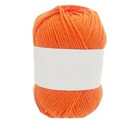Fils de coton for crochet, 5 pièces, 4 plis, mélange fils à tricoter, 50g(14Orange.)