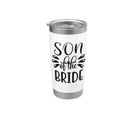 Fils de la mariée mariage amour famille Gobelet isotherme en acier inoxydable double paroi