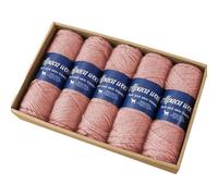 Fils de laine, fils de laine à tricoter | Fil doux pour écharpes en laine d'alpaga au crochet,Fil de chaussettes confortable avec doigts, fil pour débutants au crochet pour famille, amis,