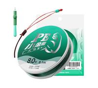 Fils de pêche tressés : fils de pêcheur tressé en polyéthylène ultra résistant - Résistant à l'abrasion - L'introduction des équipements de pêche non externes pour hommes et pêche en mer ne se