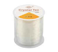Fils de Perles Élastiques 100M Fil Elastique pour Bracelet 1.0mm Fil Extensible Élastique Transparent pour Fabrication de Bracelet Bijoux Perle Collier Artisanat