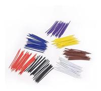 Fils de raccordement en cuivre étamé isolés PVC, calibre 24/22 AWG, 140/160/240 pièces, for le soudage électronique(Length 100mm)