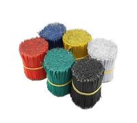 Fils de raccordement pour plaque d'essai, Fils de cavalier à souder PCB étamés 26AWG, 100 pièces, multicolores 5-20cm(Green,10cm)