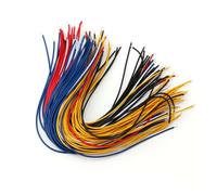 Fils de raccordement pour plaque d'essai, PCB Soudure Étamé Double Tête Fil de Cavalier PVC Isolé 20cm Multicolore 100 pcs