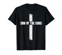 Fils du roi Christian Grunge Cross Bible Verse T-Shirt