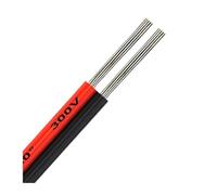 Fils électriques 22 AWG, 2 pièces, câbles Plats Rouges et Noirs for Bandes Lumineuses, Lampes, Ampoules, Batterie de Jouet Automobile(Red Black,1m)