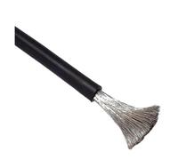 Fils en Silicone De 30/50m, 16 14 12 10 8 6 4 3 0 AWG, Câble Électrique Flexible for Panneau Solaire, Batterie D'onduleur Automatique Voiture(Black 50m,8AWG)