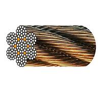 FILS ET CABLES DE LORRAINE - CÂBLE GALVA 7 torons de 19 fils Âme métallique 1022-1022 * 7 - Câble Ø 6 mm - Rupture : 2600 Kg
