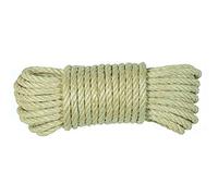 Fils et cordes du Segura 1001060020 - Corde Tordue 06 mm en Sisal Nat 4 torons HYC 20 mt