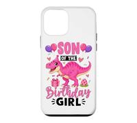 Fils of The Birthday Girl Pink Dinosaur Party Coque pour iPhone 12 Mini