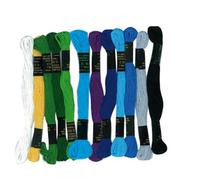 Fils pour bracelets brésiliens - Mer du sud - Échevettes - 12 coloris - 100% coton - 7 mètres