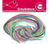 20 Fils de scoubidou Multicolore création bijoux porte clés bracelet MULTICOLORE