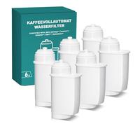 Filswa Lot de 6 filtres à eau pour machine à café Siemens EQ-Series, EQ6 Plus S700, EQ9 S900 S500, EQ500, EQ700, EQ900. Alternative de haute qualité et efficace et économique