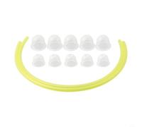 Filteilect Ampoules d'amorçage de rechange pour modèles Homelite 5 petits, 5 grands inclus 60 cm, tuyau de carburant 3 mm x 5 mm pour équipement électrique extérieur, outils de jardin